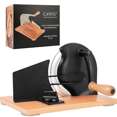 Adjustable bread slicer for precise and even slices