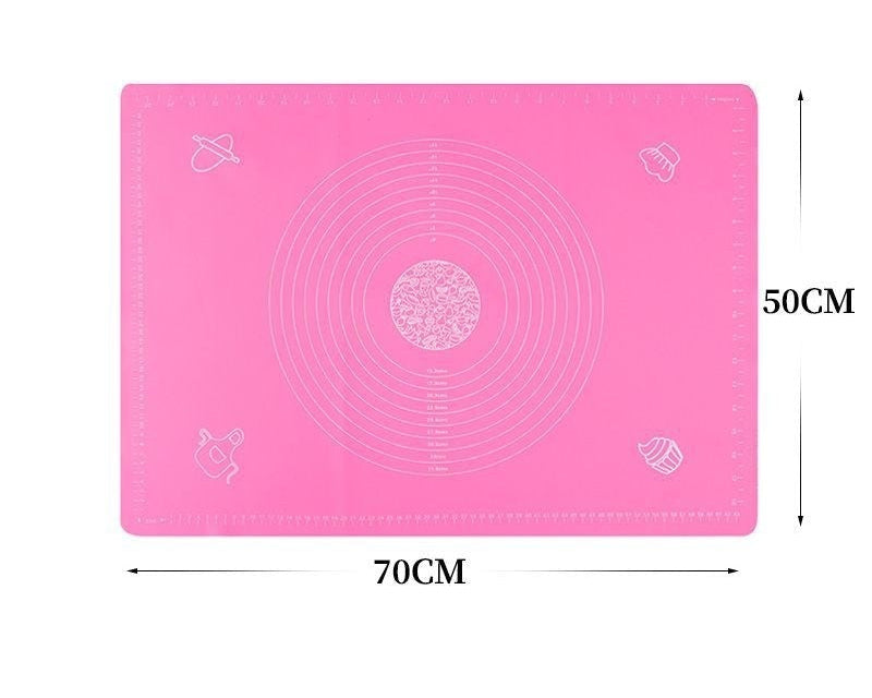 Reusable kitchen dough mat for rolling and shaping dough