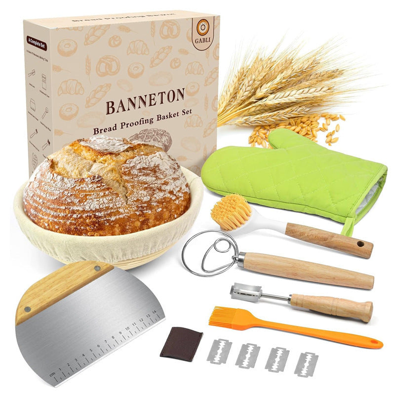Bread baking tool set for homemade sourdough and artisan bread