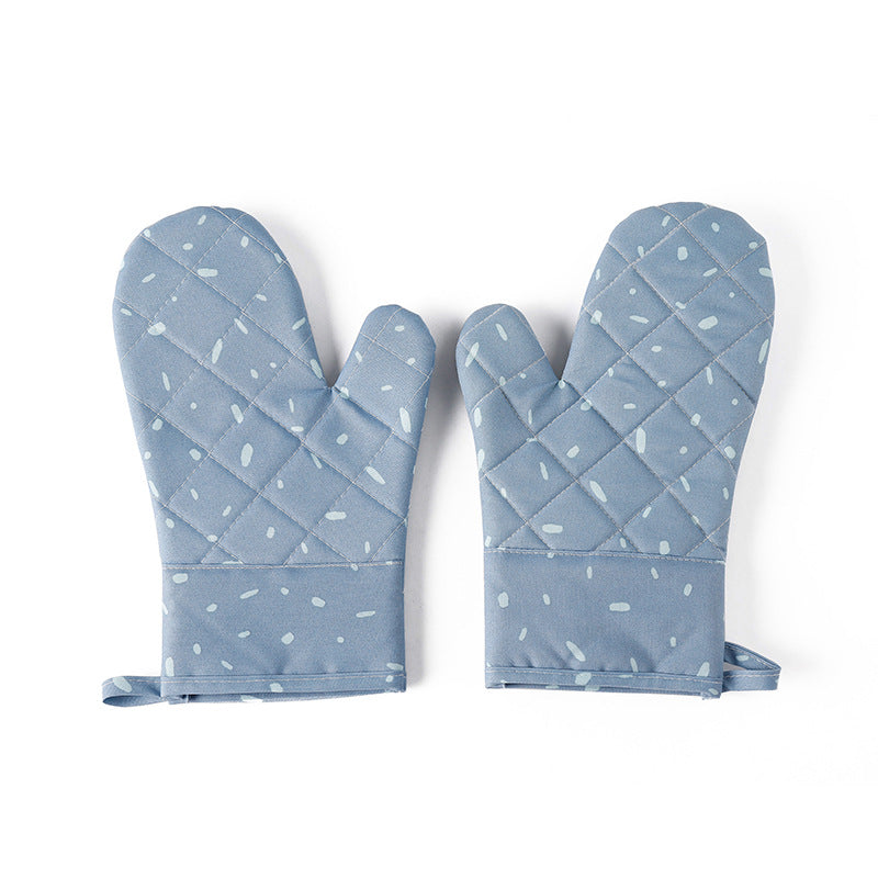 Fabric heat resistant gloves for home baking and cooking