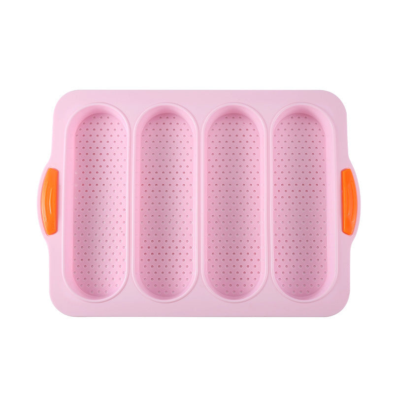 Homemade bread baking pan in food-grade silicone
