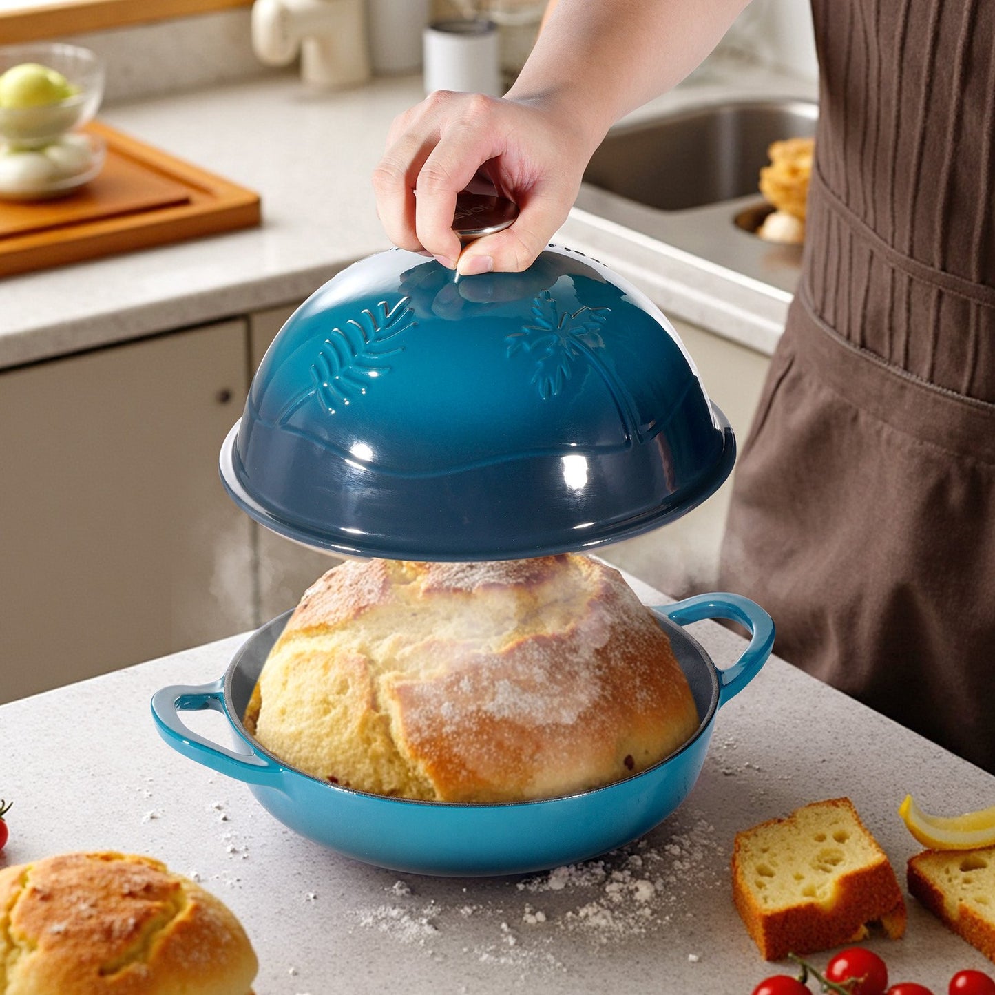 premium enameled cast iron dutch oven