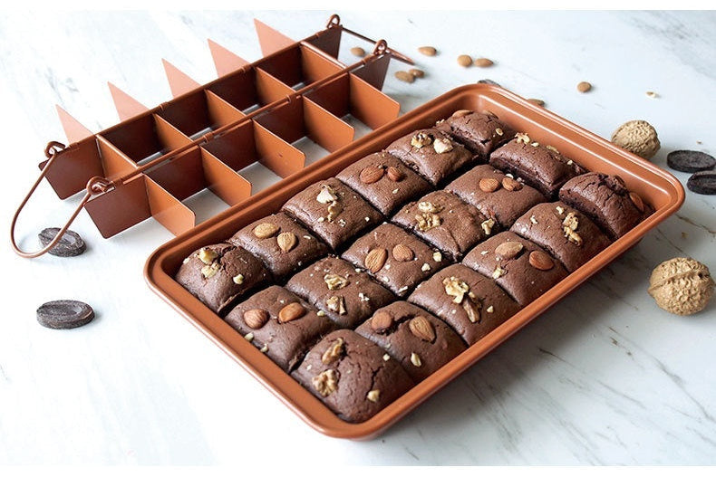 brownie mold baking tray kitchen bakeware