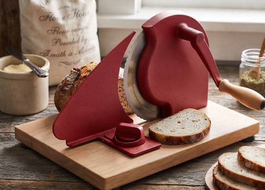 Manual bread slicer tool for sourdough red