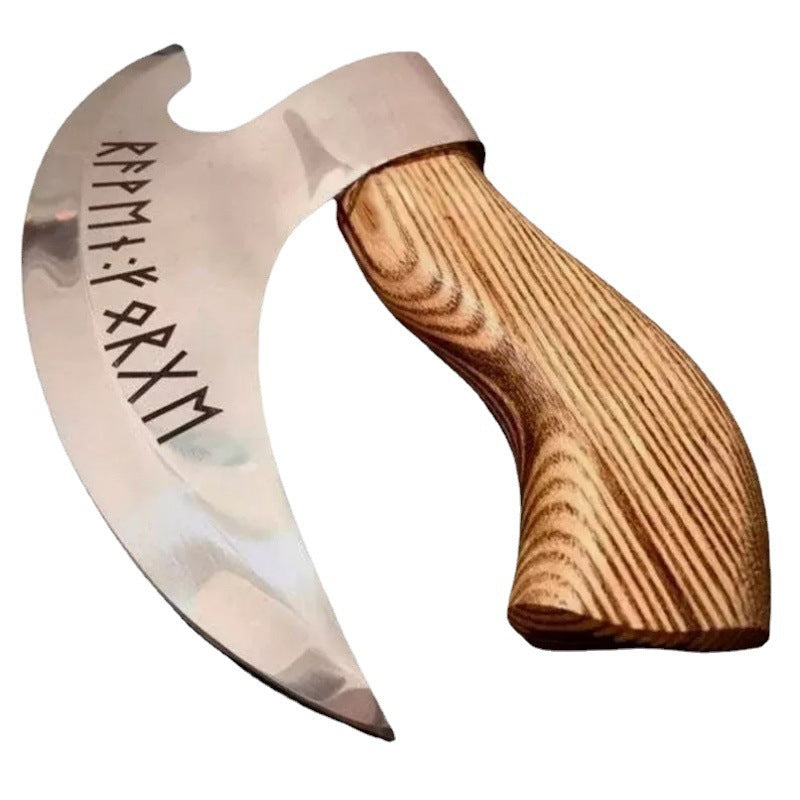 Rustic stainless steel pizza chopper for homemade pizza