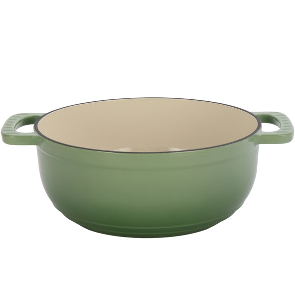 Gradient green dutch oven for homemade bread baking