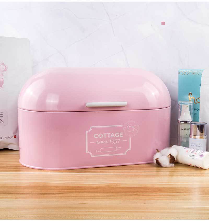 Modern Nordic kitchen bread bin with minimalist design