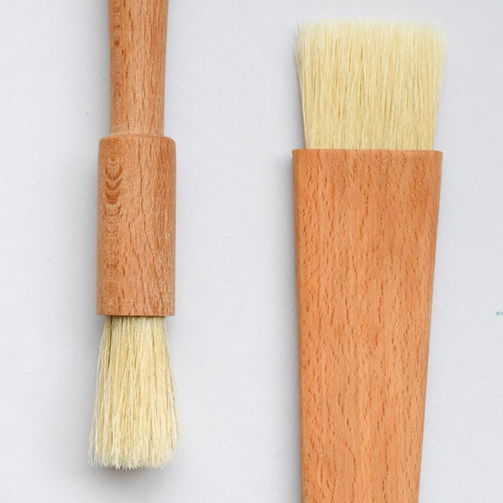 Beech wood pastry brush for bread and pastry baking