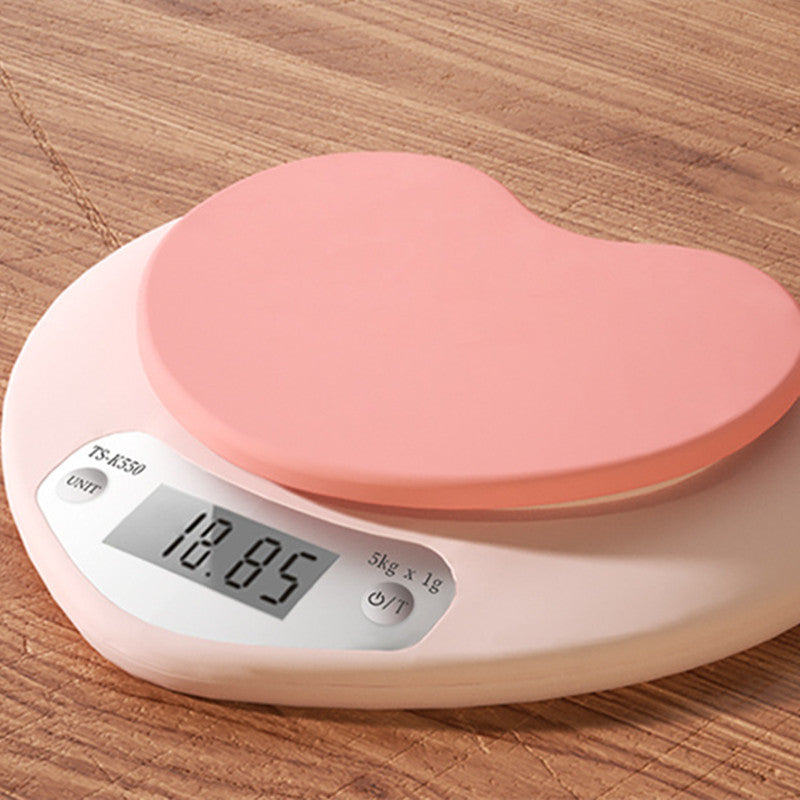 Kitchen food scale with LCD display for accurate weighing