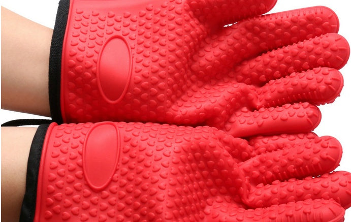 Heat resistant cooking glove for oven baking and grilling