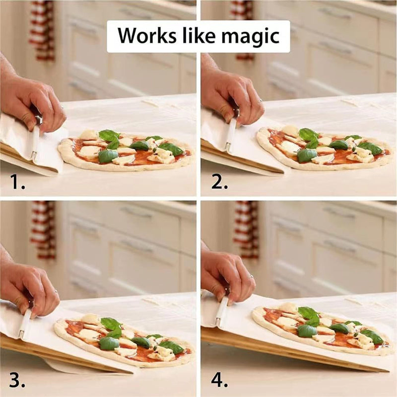 Multi-Size Wooden Pizza Peel – Easy Slide & Serve Board