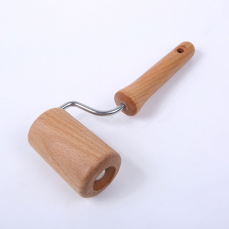 Rustic wooden rolling pin for artisan baking