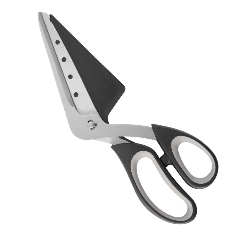 Detachable stainless steel pizza serving scissors tool