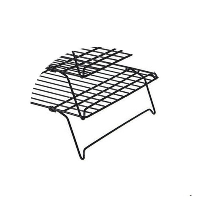 Foldable black cooling rack for cookies and pastries