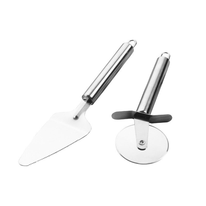 Stainless Steel Pizza Cutter Set – 4-in-1 Professional Kitchen Tools