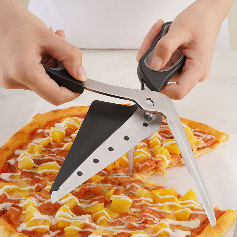 Professional pizza slicing scissors for sourdough pizza
