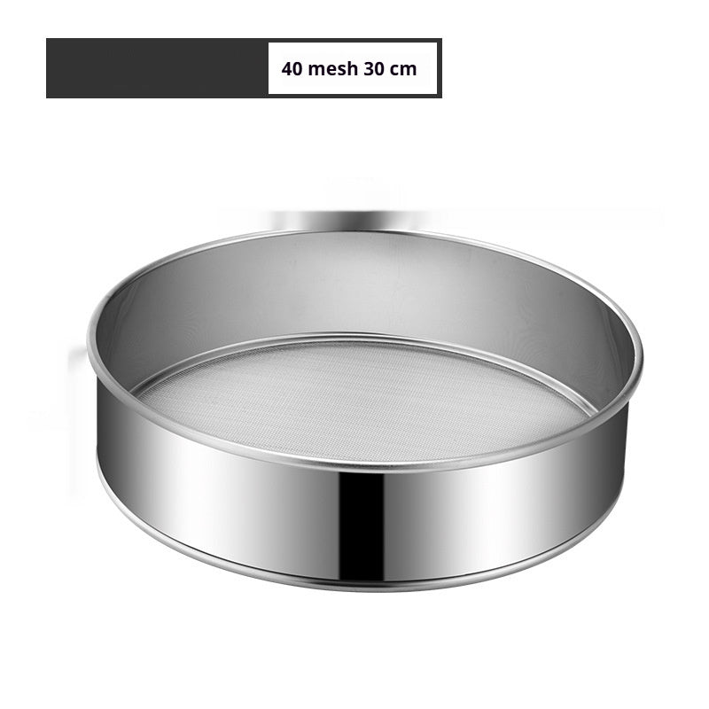 Professional flour sieve for homemade pizza dough mixing