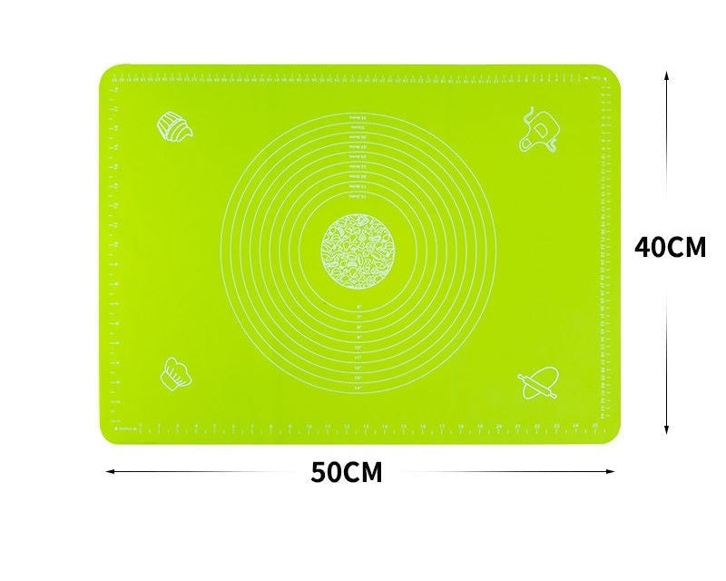 Large kitchen dough mat for rolling and shaping bread dough