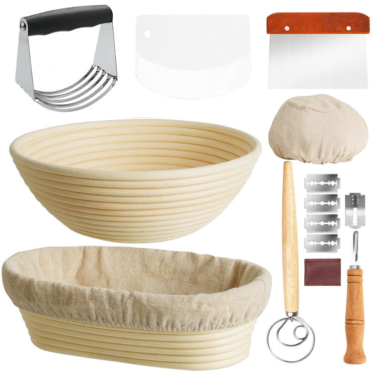 Complete sourdough starter kit with baking tools
