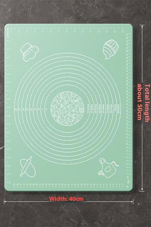 Kitchen dough rolling mat for bread and cookies