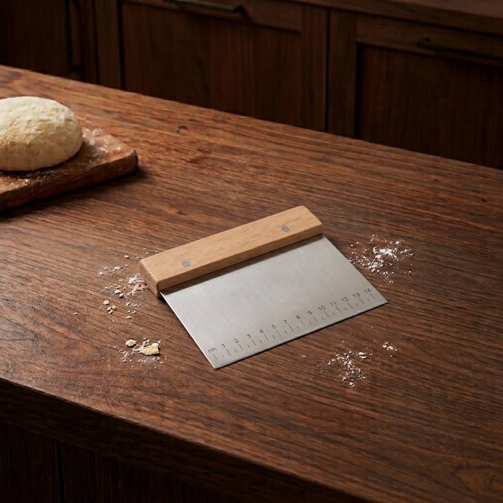 professional baking scraper dough too