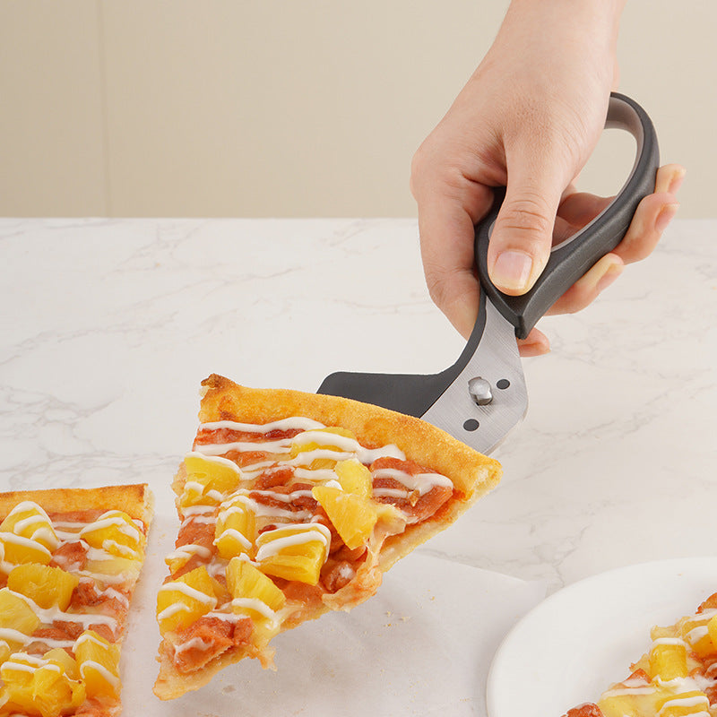 Multifunction pizza scissors for homemade pizza slicing