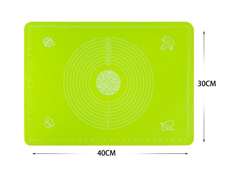 Flexible silicone kneading pad for homemade baking and cookies