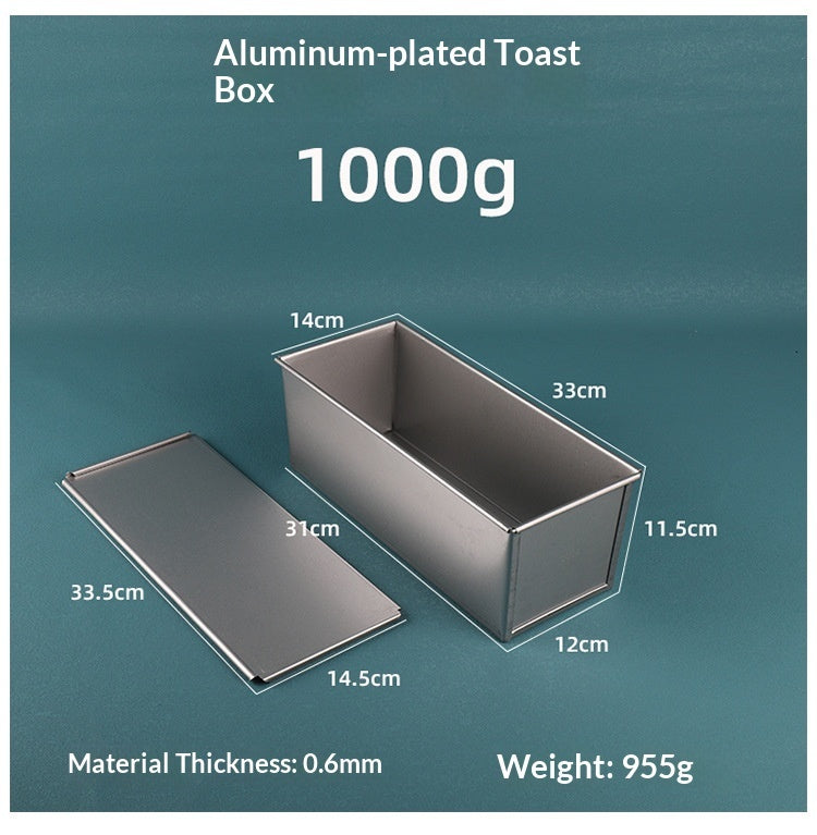 Pullman-style covered loaf pan alternative for square bread