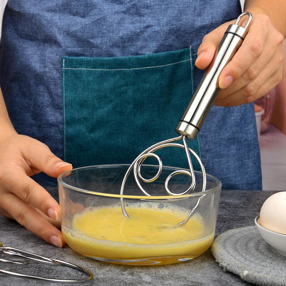 Stainless steel Danish dough whisk for sourdough bread