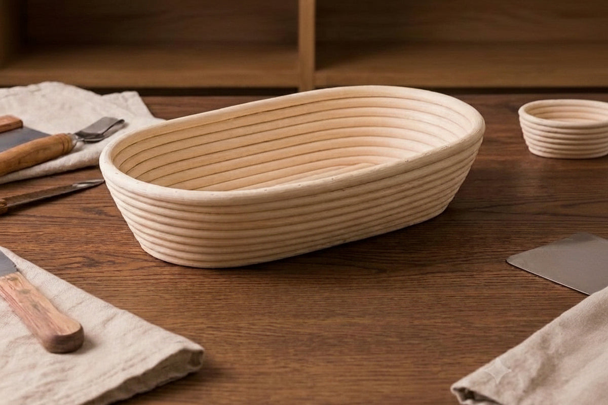 Bread proofing basket bowl for artisan sourdough baking