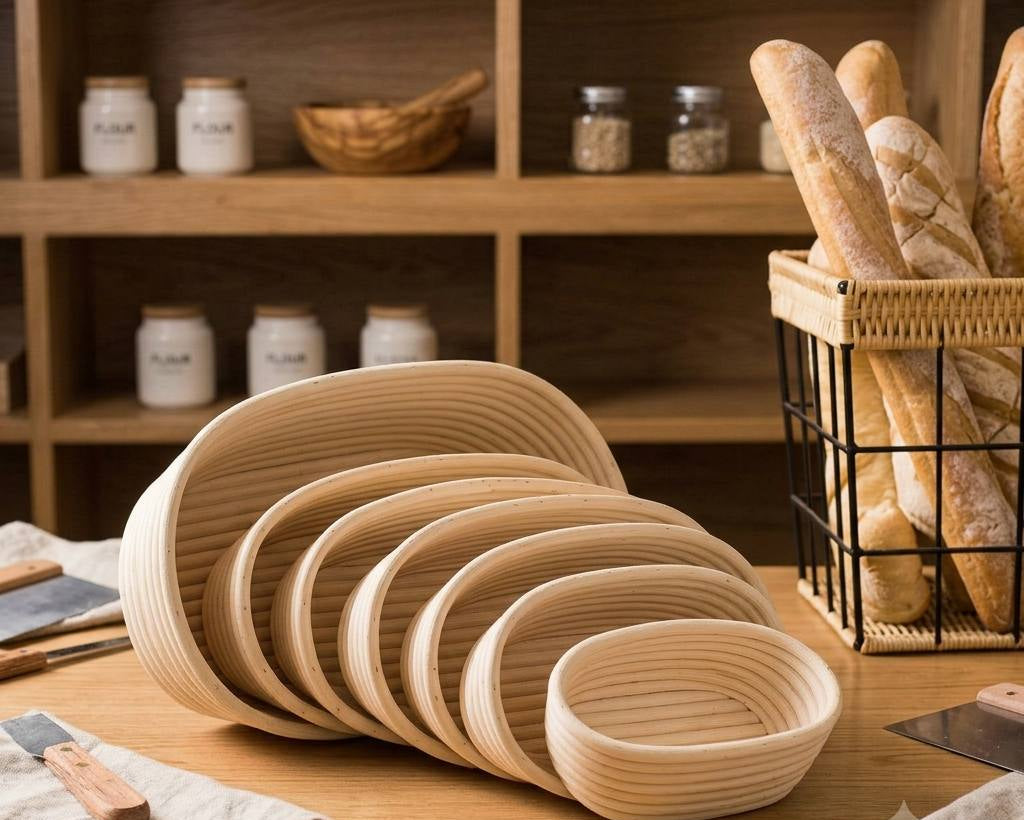 Rattan proofing basket for homemade bread fermentation