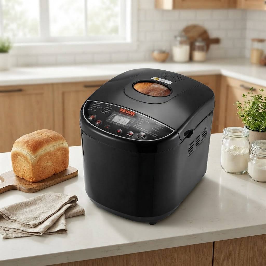 Automatic bread maker with three crust color settings
