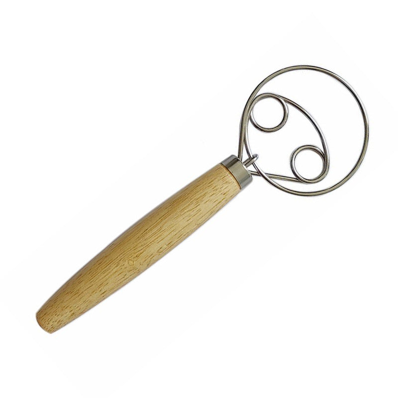 Artisan baking whisk for homemade bread dough