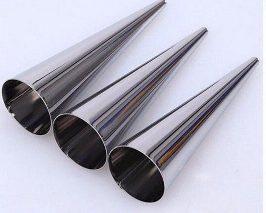 Stainless steel spiral bread horn mold for baking