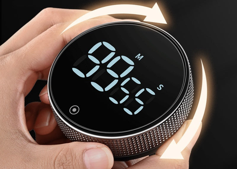 Magnetic kitchen timer for cooking and baking timing