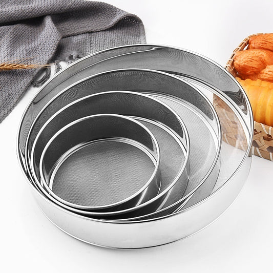 Ultra-fine stainless steel flour sieve for sourdough baking