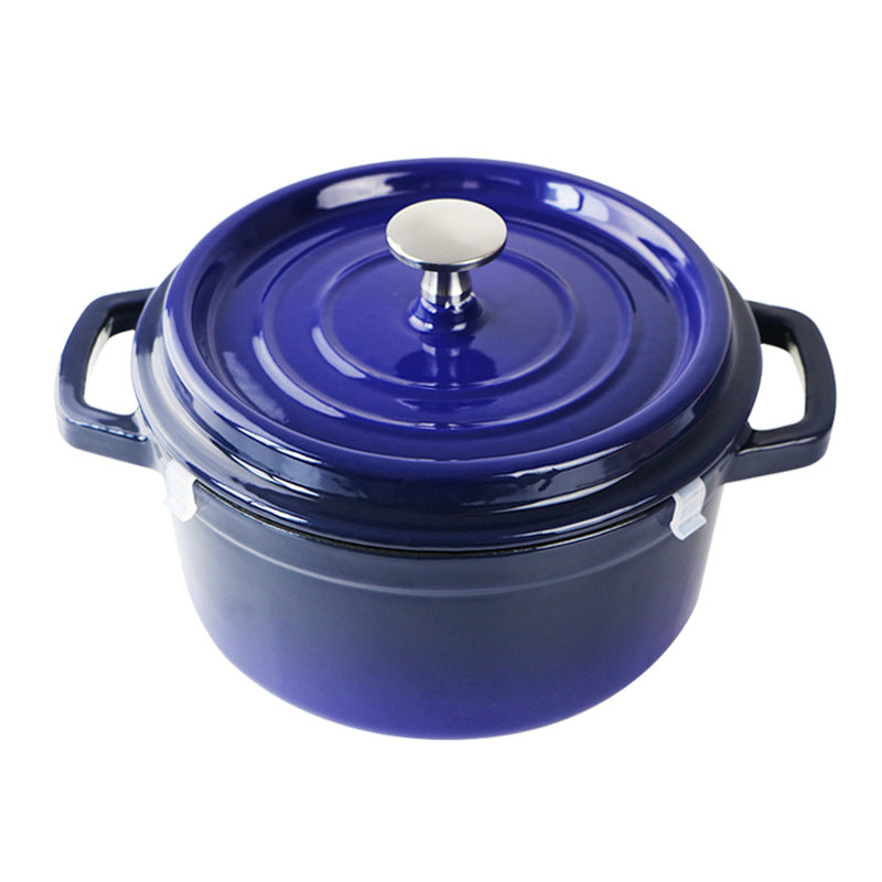  enameled cast iron dutch oven with lid