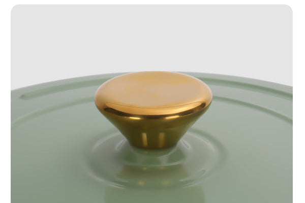 Dutch oven cookware in green gradient finish