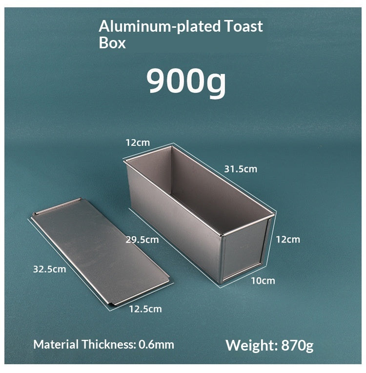 Non-stick covered bread baking mold for home bakers