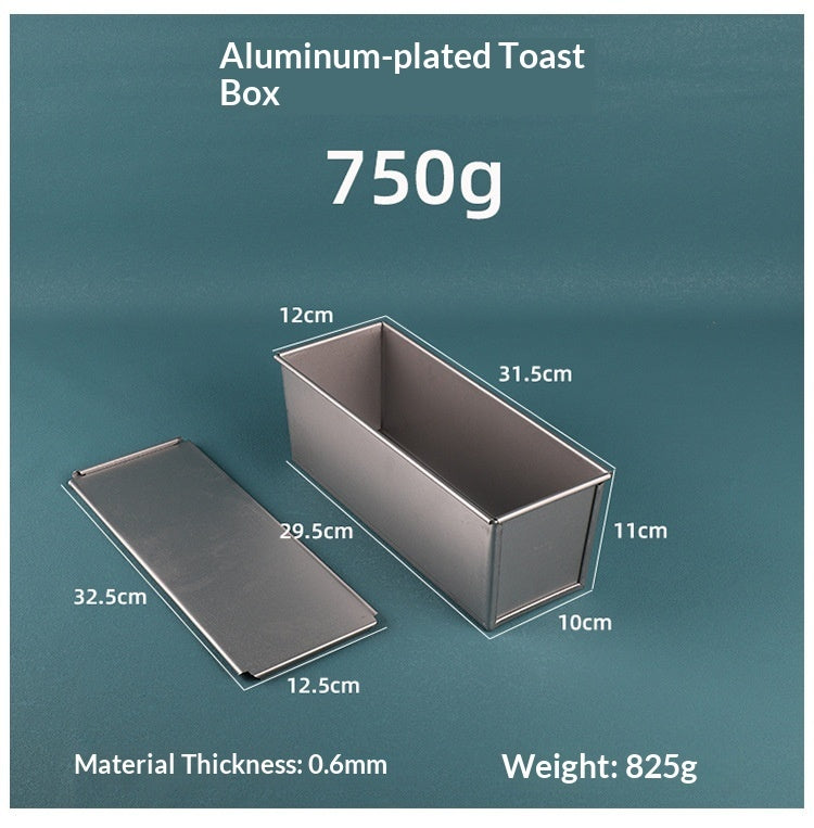 Toast bread loaf pan for bakery-style results
