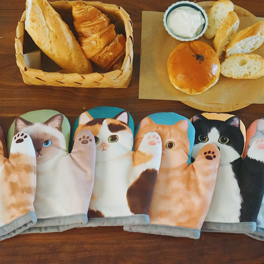 Heat resistant kitchen insulation gloves for baking and cooking
