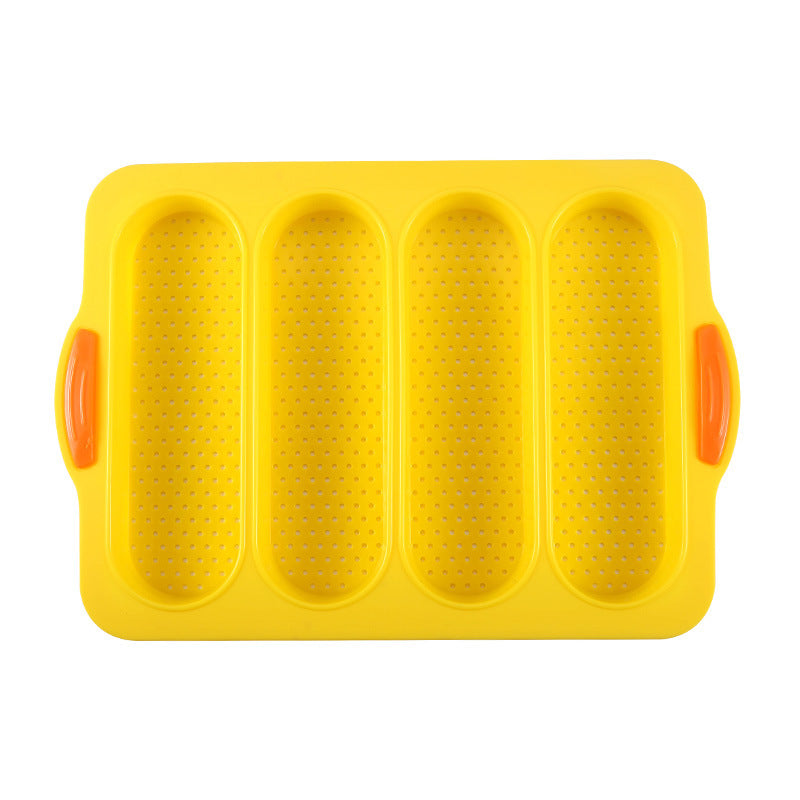 Flexible silicone bread mold for easy unmolding
