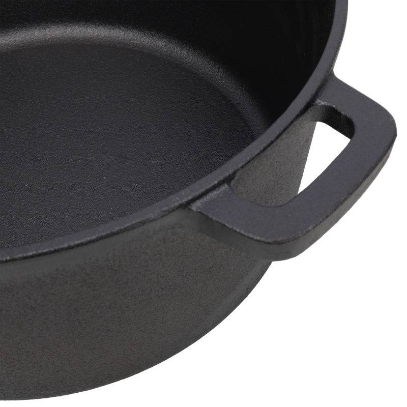 Cast iron baking pot for homemade bread and slow cooking