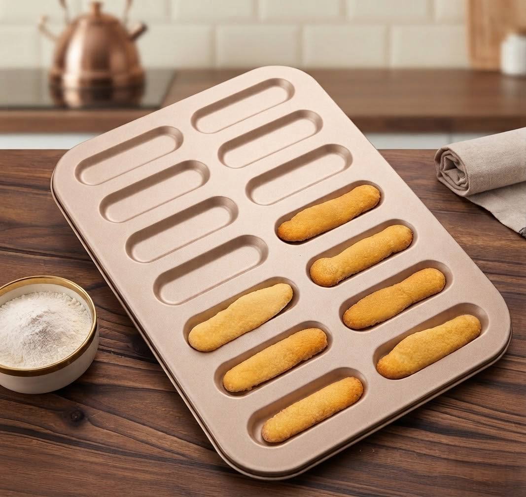 nonstick ladyfinger biscuit baking pan