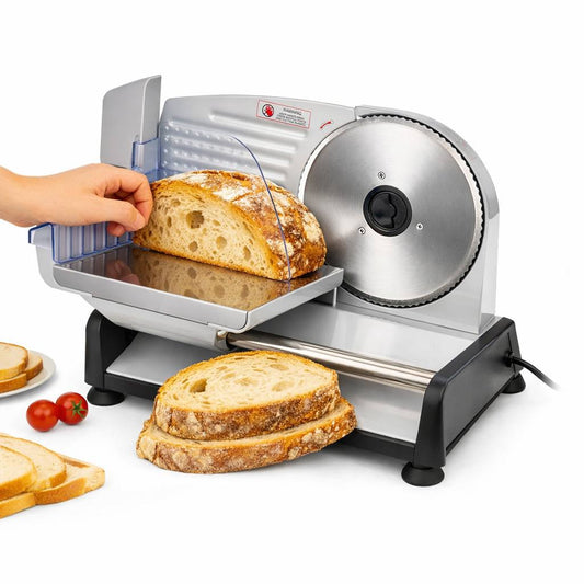 Electric sourdough bread slicer for homemade artisan bread