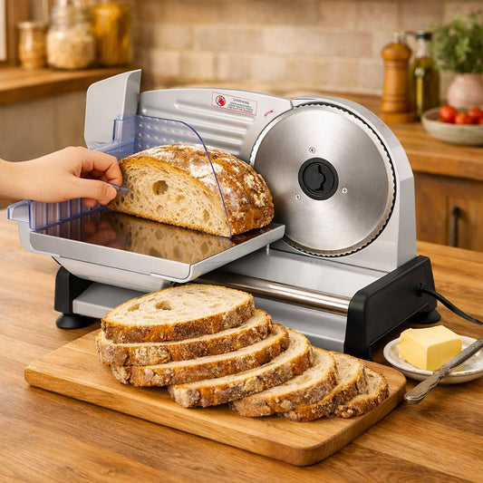 Electric bread slicer machine for sourdough and homemade bread