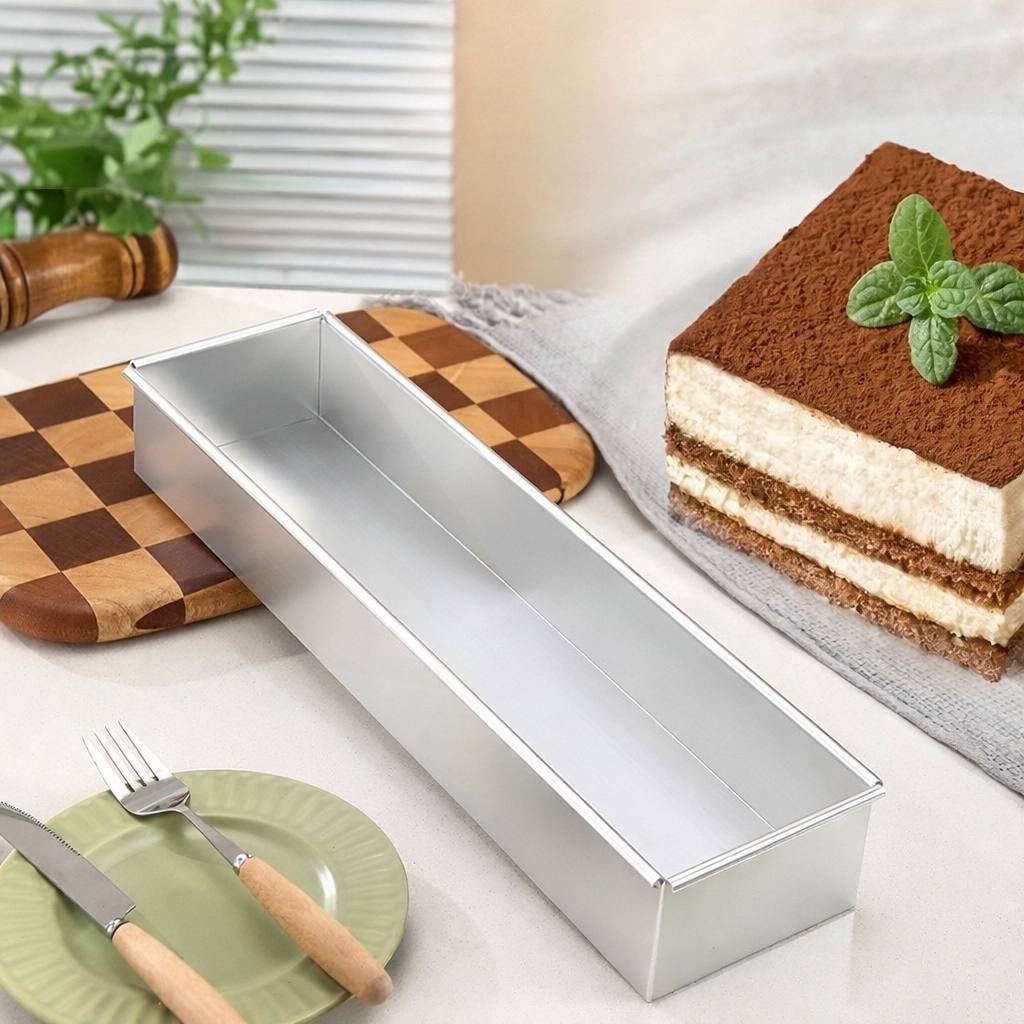 tiramisu cake mold rectangular detachable edge