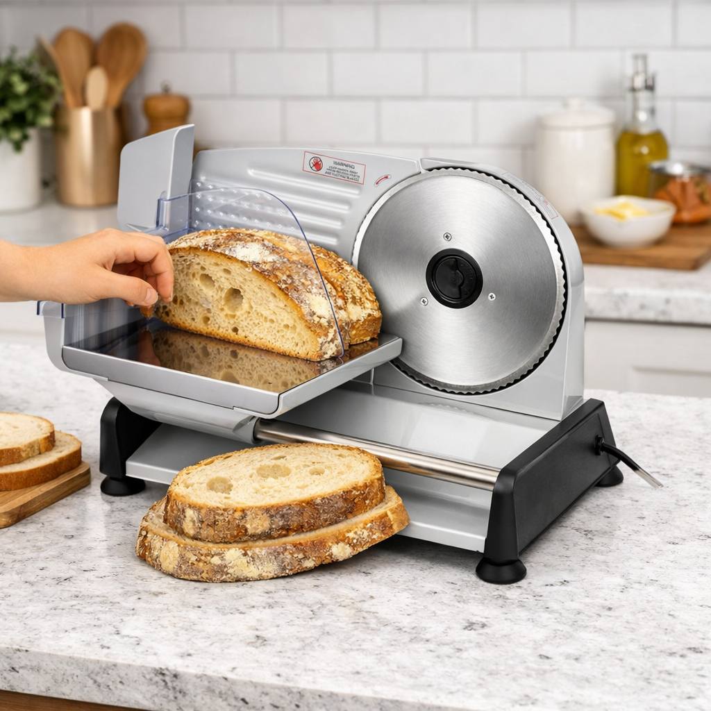 Premium kitchen slicer for bread cheese and deli meats