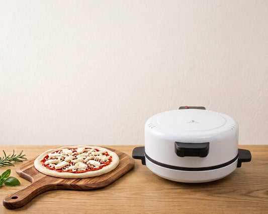 Electric countertop pizza toaster for homemade crispy pizza cooking