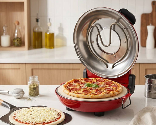 Multi functional pizza machine with ceramic disc for home baking